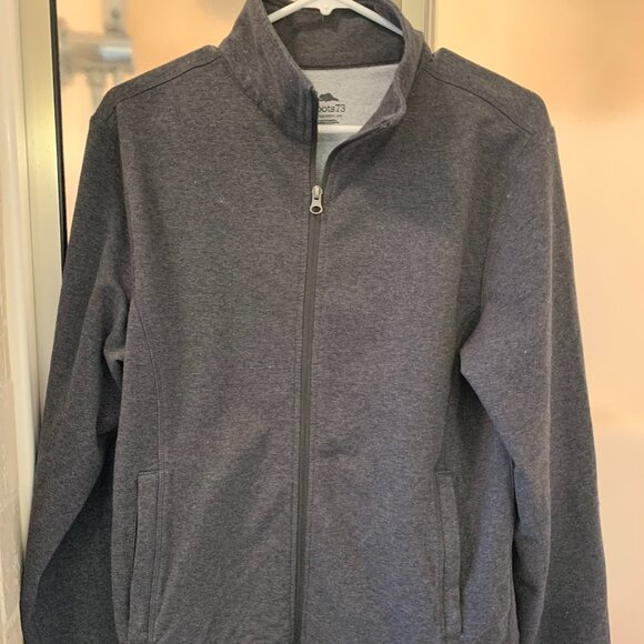 Roots Men's Medium Active Sweatshirt Grey Full Zip - Picture 1 of 5